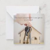 Carte Open House Immobilier - Invitations (Dos)