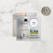 Carte Open House Immobilier - Invitations (Devant/Arrière en situation)