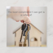 Carte Open House Immobilier - Invitations (Dos)