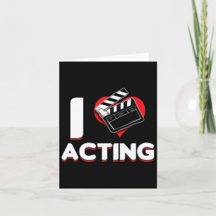 Carte Opera Broadway Stage Acteur Théâtre Actrice I Love