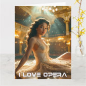 CARTE OPÉRA - J'AIME L'OPÉRA (Fleur jaune)
