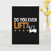 Carte Opérateur de chariot élévateur Vous Déplacez Même  (Fleur jaune)