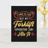 Carte Opérateur De Remorque J'Ai Une Vie Mais Mon Remorq (Fleur jaune)