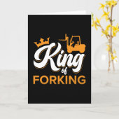 Carte Opérateur De Remorque Roi De Conducteur De Fourche (Fleur jaune)