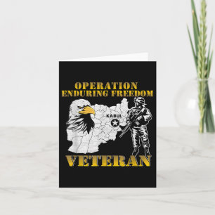 Carte Opération Enduring Freedom Oef Vétéran de Combat V
