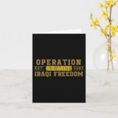Carte Opération Iraqi Freedom Oif Vétéran Drapeau de Com (Fleur jaune)