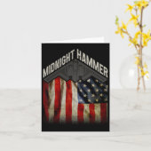 Carte Opération Midnight Hammer - Drapeau Usa Midnight H (Fleur jaune)