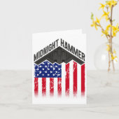 Carte Opération Midnight Hammer - Drapeau Usa Midnight H (Fleur jaune)