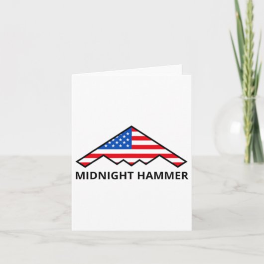 Carte Opération Midnight Hammer Drapeau Usa Midnight Ham (Devant)