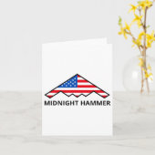 Carte Opération Midnight Hammer Drapeau Usa Midnight Ham (Fleur jaune)