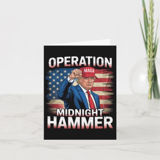 Carte Opération Midnight Hammer Funny Trump (Devant)