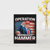 Carte Opération Midnight Hammer Funny Trump (Fleur jaune)
