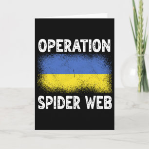 Carte Opération Toile d'araignée Héros de l'Ukraine Drap
