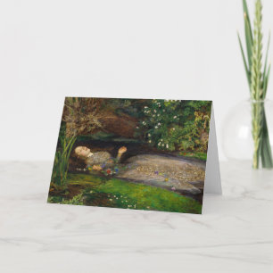 Carte Ophélie, ch. 1852 par Sir John Everett Millais