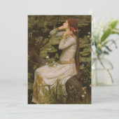 Carte Ophélie par l'étang par John William Waterhouse (Debout devant)