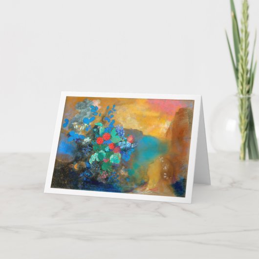 Carte Ophélie parmi les Fleurs, Redon (Devant)