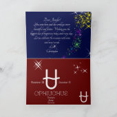 Carte Ophiuchus de constellation zodiaque (Intérieur)