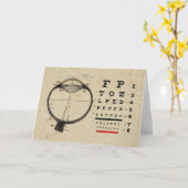 Carte Ophthalmologue vintage (Fleur jaune)