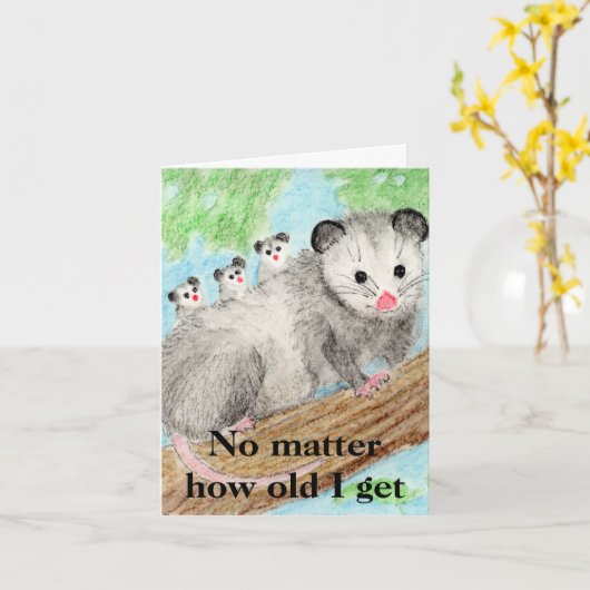 Carte Opossum (Fleur jaune)