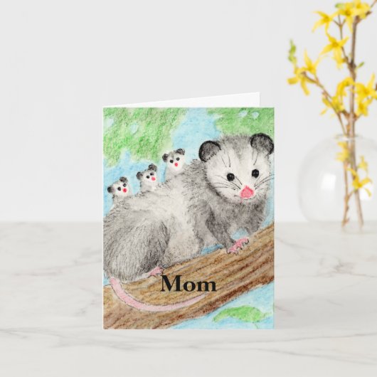 Carte Opossum (Fleur jaune)