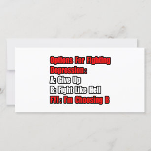 Carte Options de lutte contre la dépression