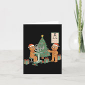 Carte Optometry Gingerbread Christmas Optician Sight Squ (Devant)