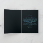 Carte Opulent Chic Sapphire Bleu et Noir 50e anniversair (Intérieur)