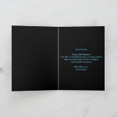 Carte Opulent Chic Sapphire Bleu et Noir 85e anniversair (Intérieur)