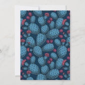 Carte Opuntia en fleurs (Dos)