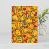 Carte Opuntie de floraison en jaune (Debout devant)