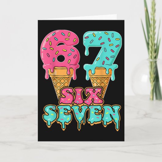 Carte Or 67th Birthday  (Devant)