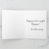 Carte Or Christ le Sauveur chrétien (Intérieur)