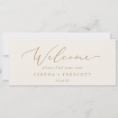 Carte Or délicat | En-tête du graphique de pose de crème (Dos)