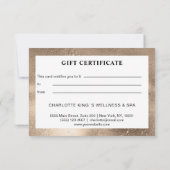 Carte Or du Salon moderne (Dos)