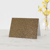 Carte Or Embossé unique (Fleur jaune)