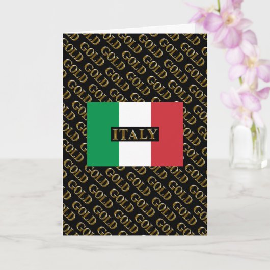 CARTE OR ITALIEN (Orchidée)