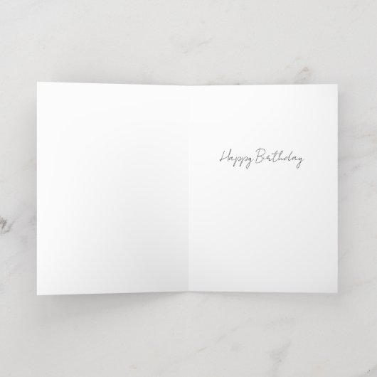 Carte Or pour Anniversaire Funny Foil Grey Card (Couchage intérieur)