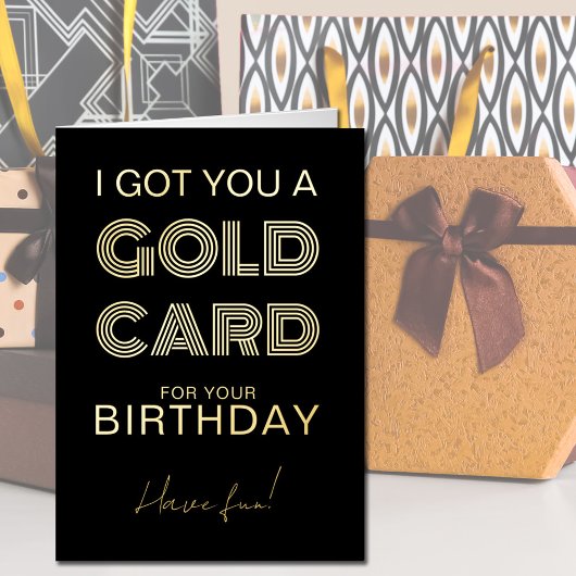 Carte Or pour Anniversaire Funny Foil Grey Card