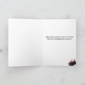 Carte Or rose et noir 19e anniversaire (Intérieur)