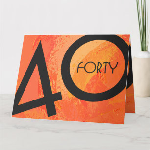 Carte Orange 40 Anniversaire de la Décennie