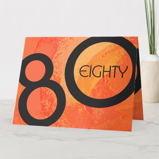 Carte Orange 80 Anniversaire de la Décennie (Devant)