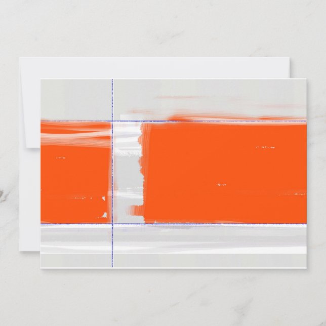 Carte Orange Abstrait (Devant)