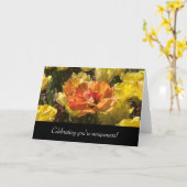 Carte Orange Blossom Tulip - Célébrez votre singularité (Fleur jaune)