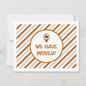 Carte Orange Brûlé Nous Avons Déménagé Striped Moving Ph (Devant)