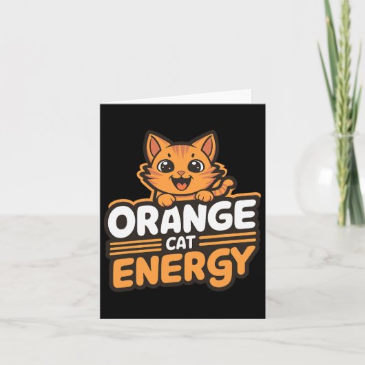 Carte Orange Cat Energy (Devant)