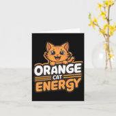 Carte Orange Cat Energy (Fleur jaune)
