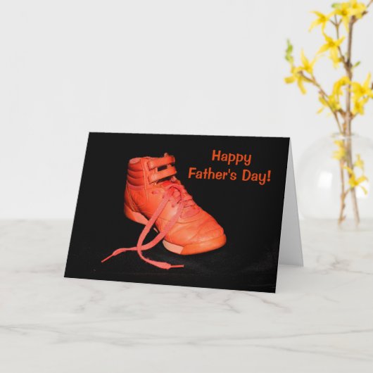 Carte Orange Chaussure Glad Je suis ton Fils ? Fête des (Fleur jaune)