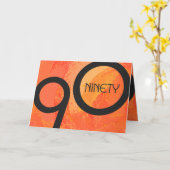 Carte Orange Décennie 90e anniversaire (Fleur jaune)