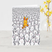 Carte Orange Figure Pattern Card (Fleur jaune)