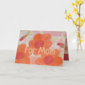 Carte Orange Floral Design (Fleur jaune)